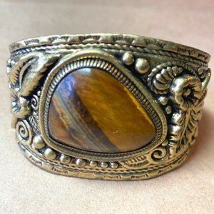 NWOT Coldwater Creek Tiger Eye Cuff Bracelet